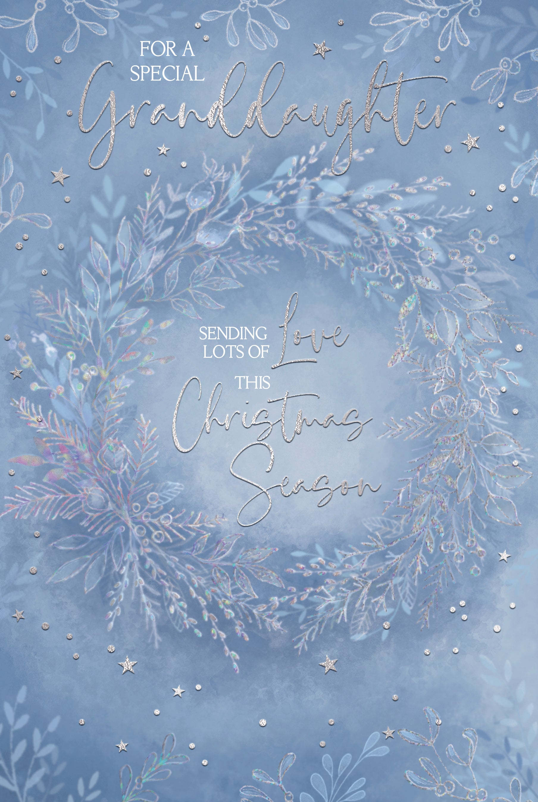Granddaughter Christmas Card - Wreath