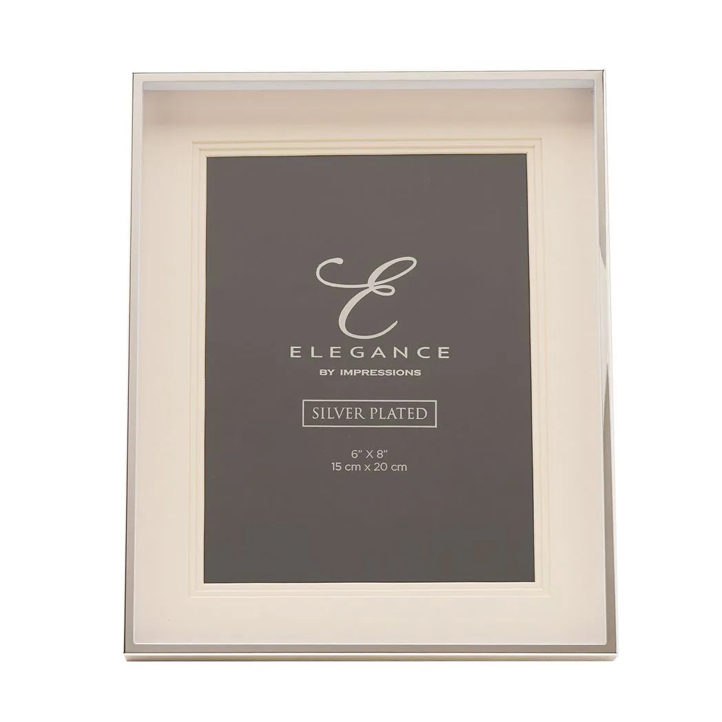 Elegance Silverplated Triple Layer Mount Photo Frame 6" x 8"