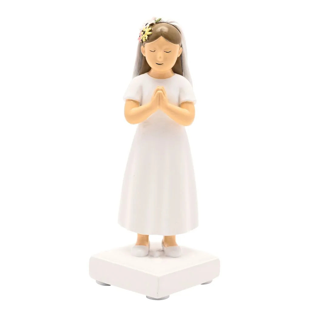Faith & Hope Figurine - Communion Girl - Light Brown Hair