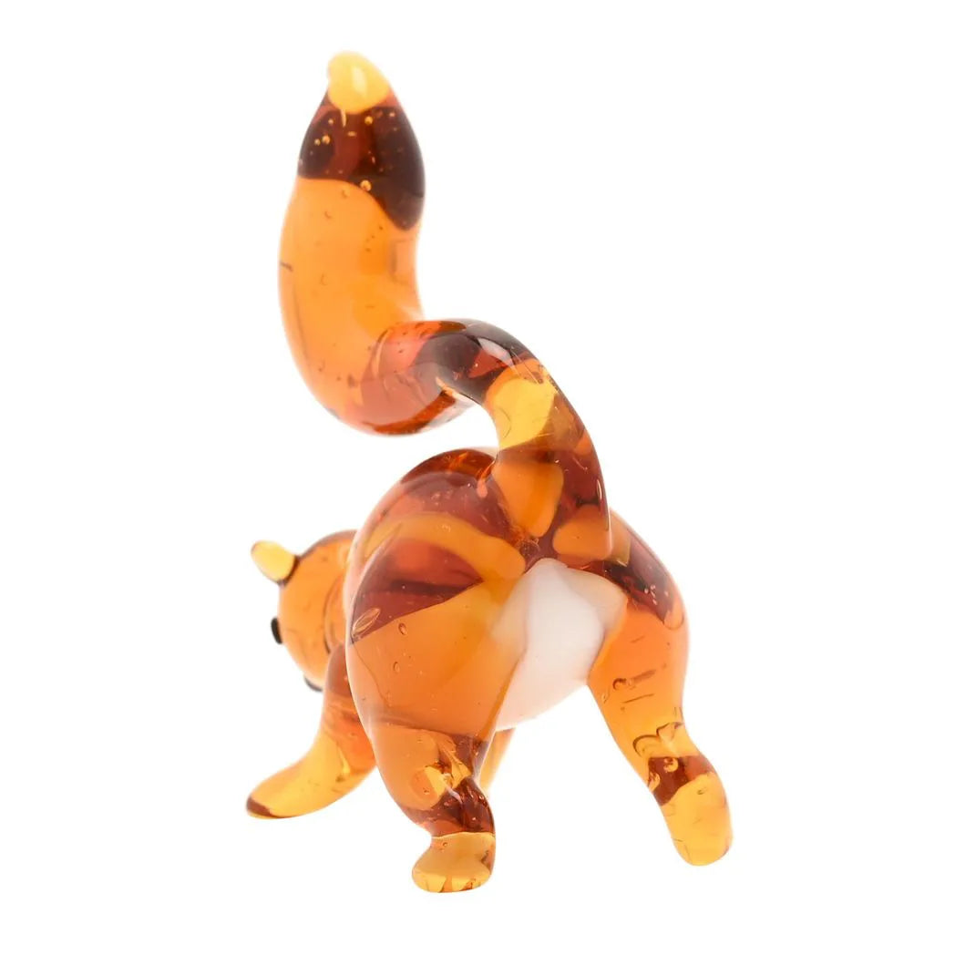 Objets D'art Miniature Glass Figurine - Squirrel