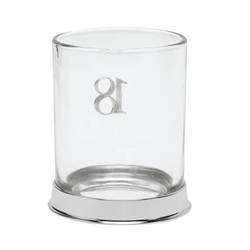 Milestones 3D Number Whisky Glass - 18