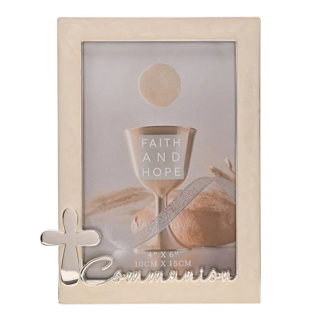 Faith & Hope Enamel & Silver Frame - Communion