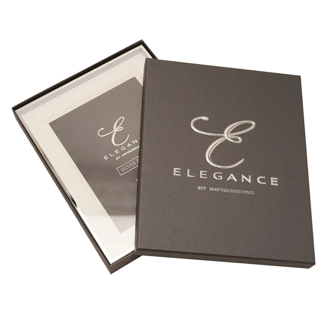 Elegance Silverplated Triple Layer Mount Photo Frame 4" x 6"