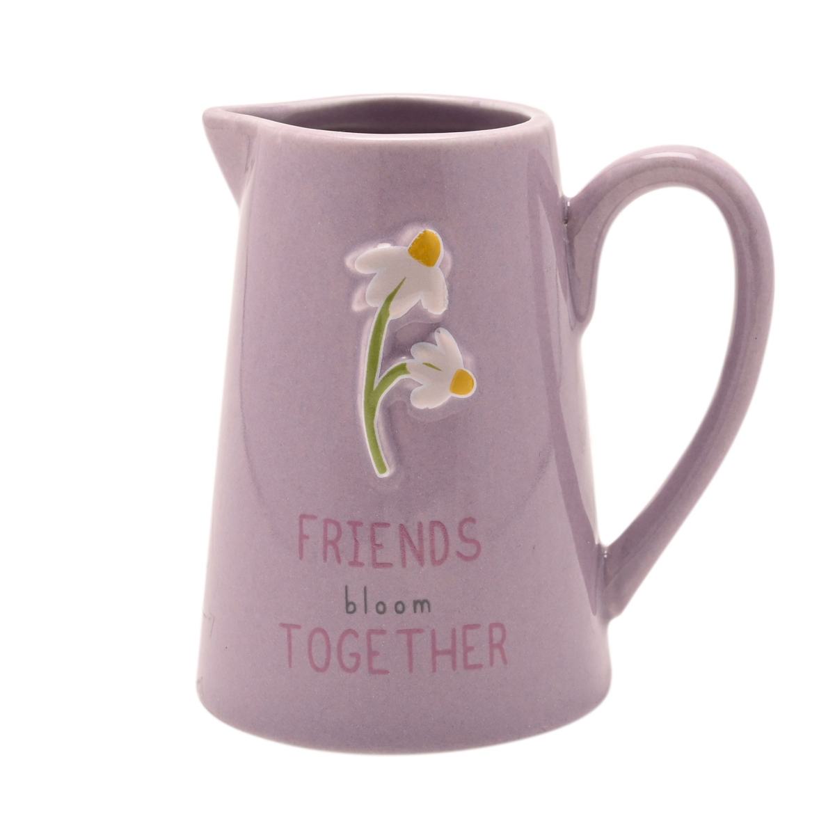 Love Life Embossed Jug  - Friends
