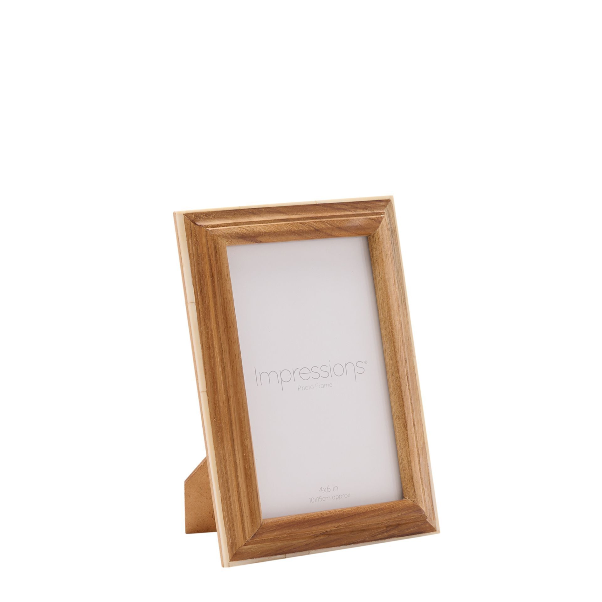 Impressions Wooden Photo Frame with White Trim  4" x 6"
