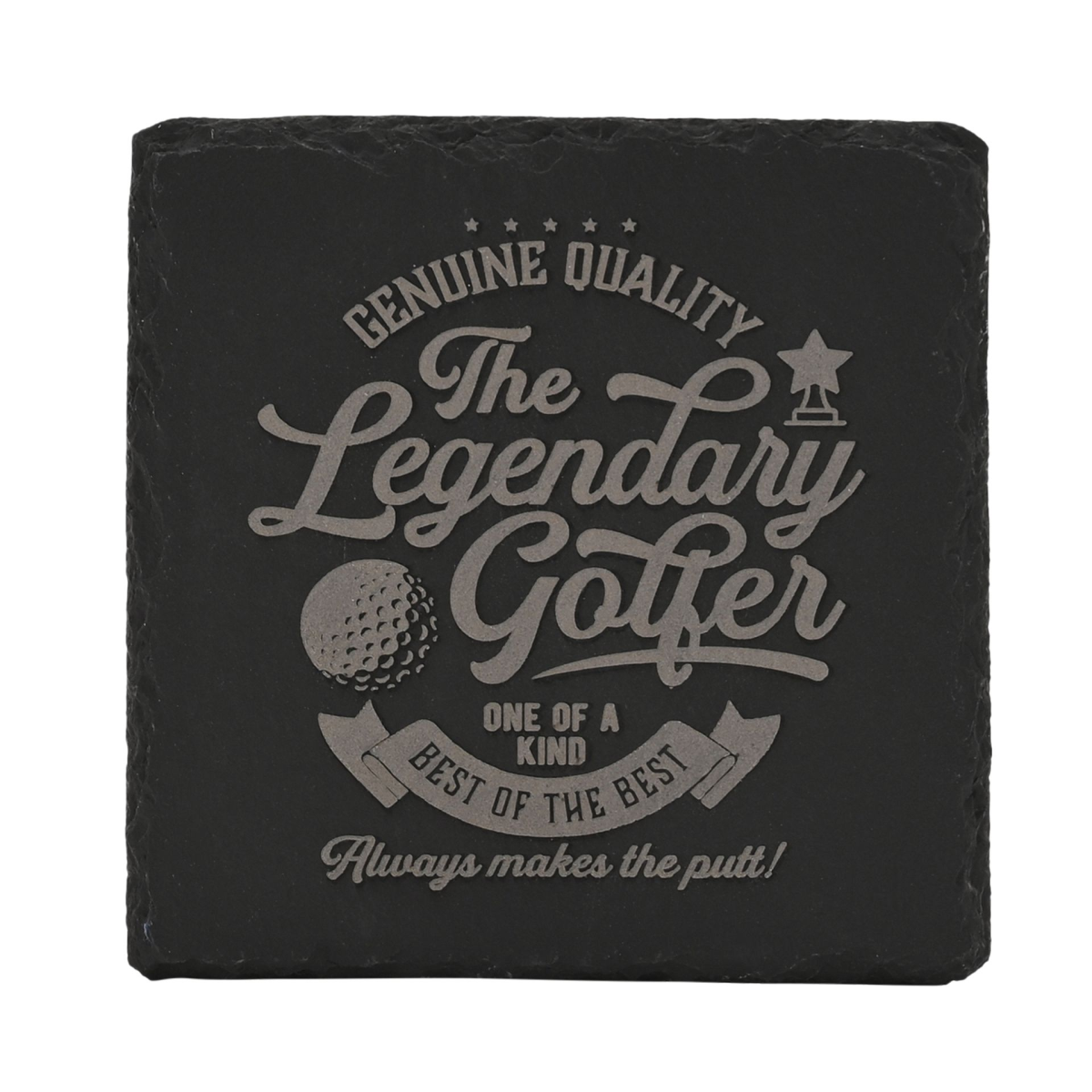 Harvey Makin Legend Slate Coaster - Golf