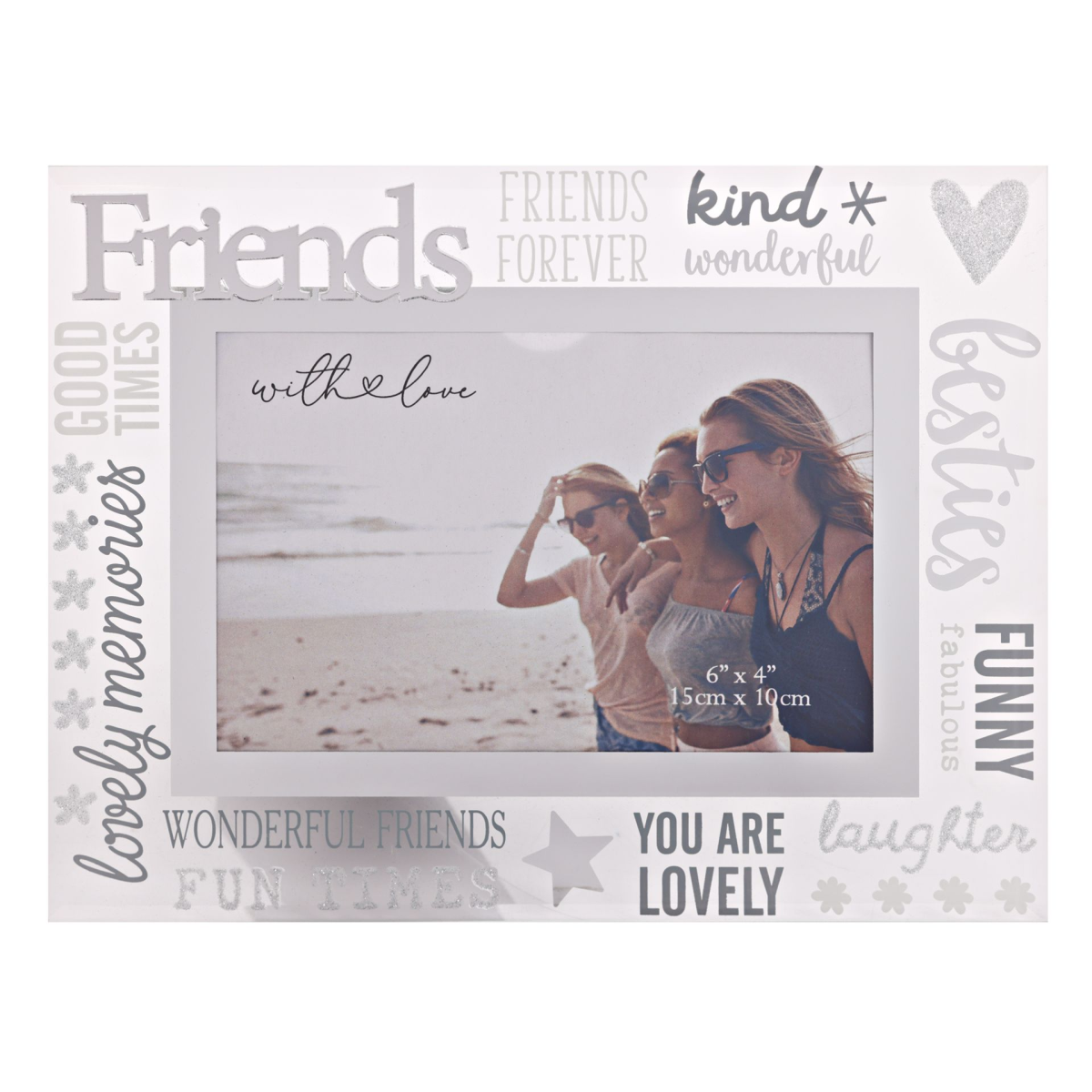 With Love Glass Frame With 3D - Friends