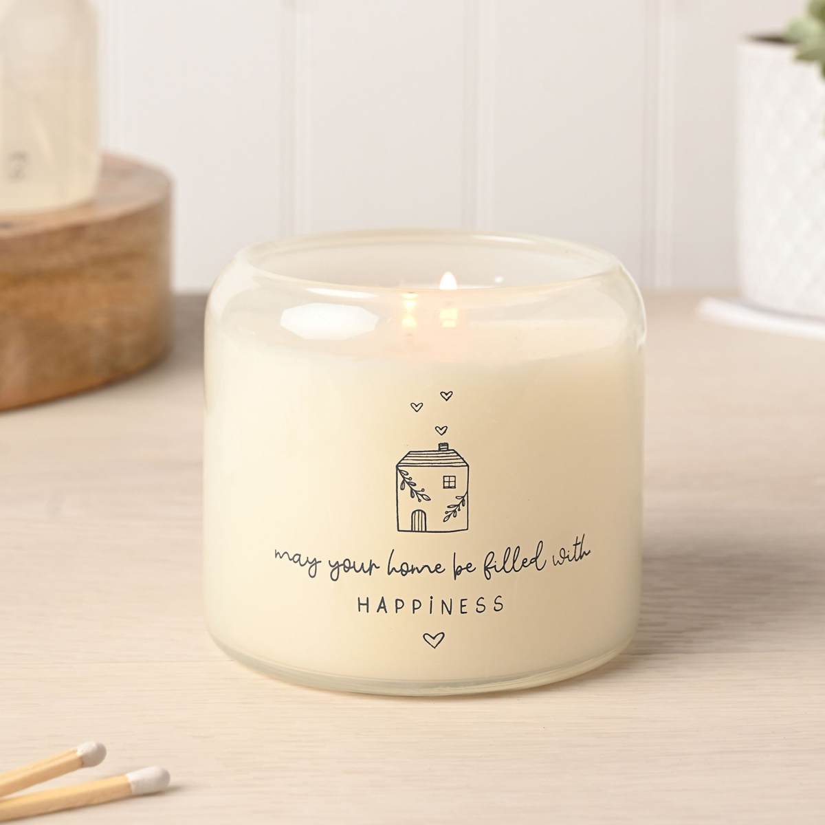 Moments Double Wick Candle 390g - Happy Home