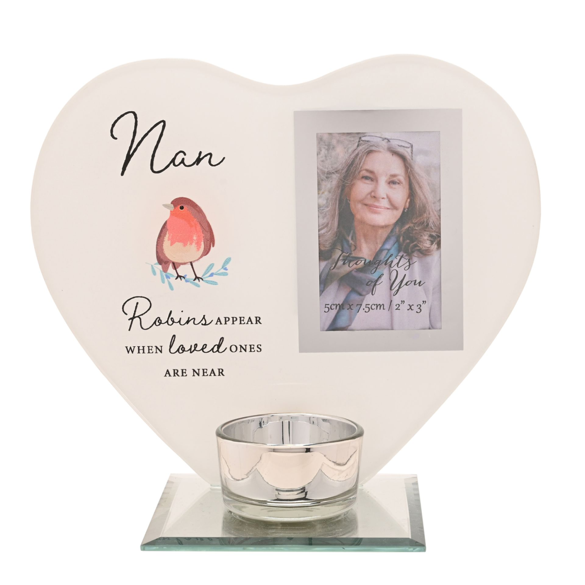 Thoughts of You Tea Light Holder with Photo - Nan
