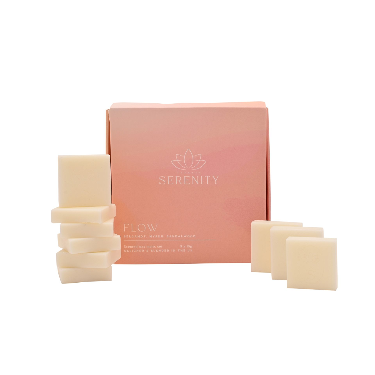 Serenity Flow Set of 9 Wax Melts Bergamot, Myrrh & Sandalwood