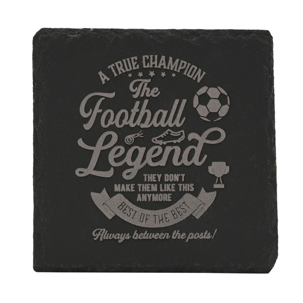 Harvey Makin Legend Slate Coaster - Football