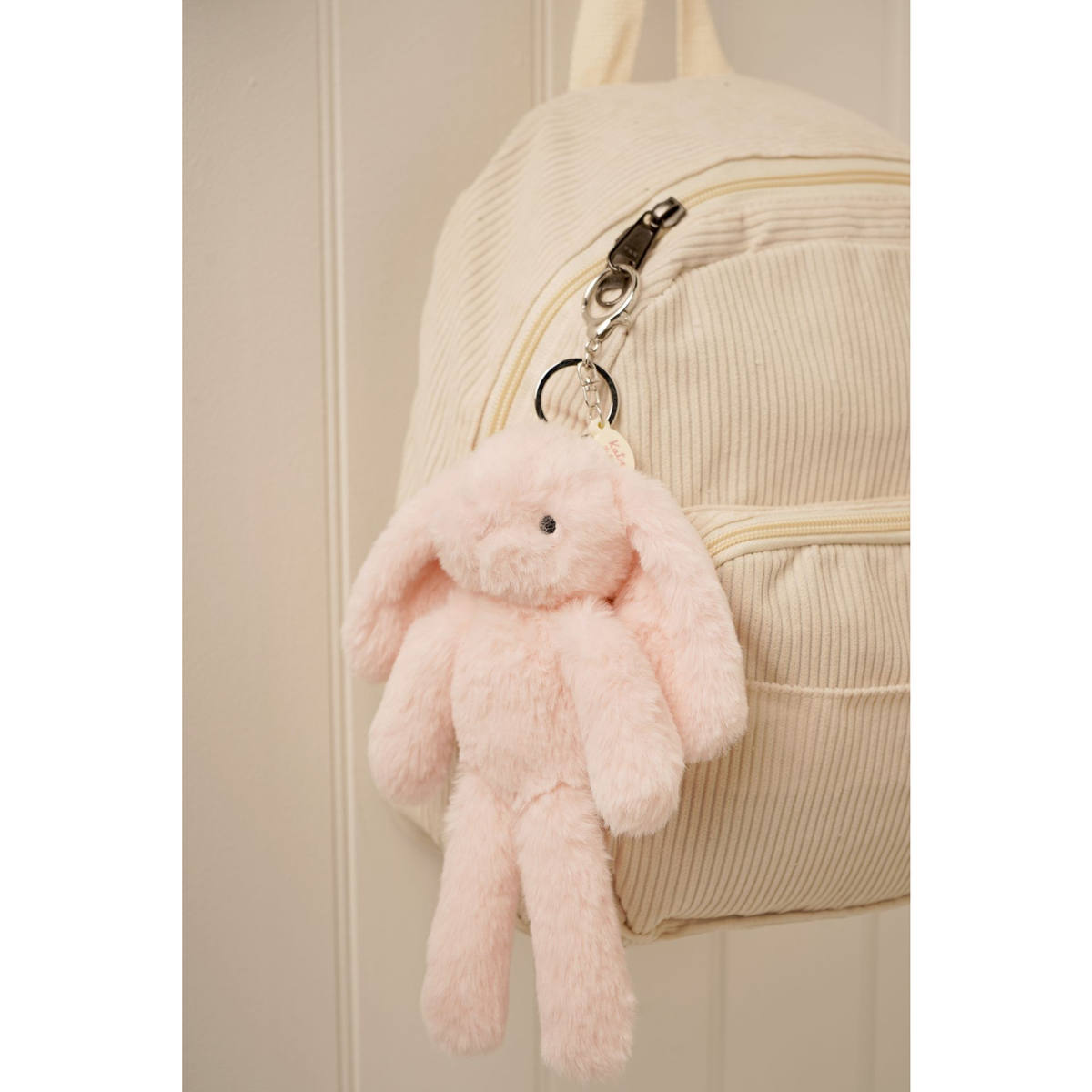 Katie The Plush Light Pink Bunny Keyring