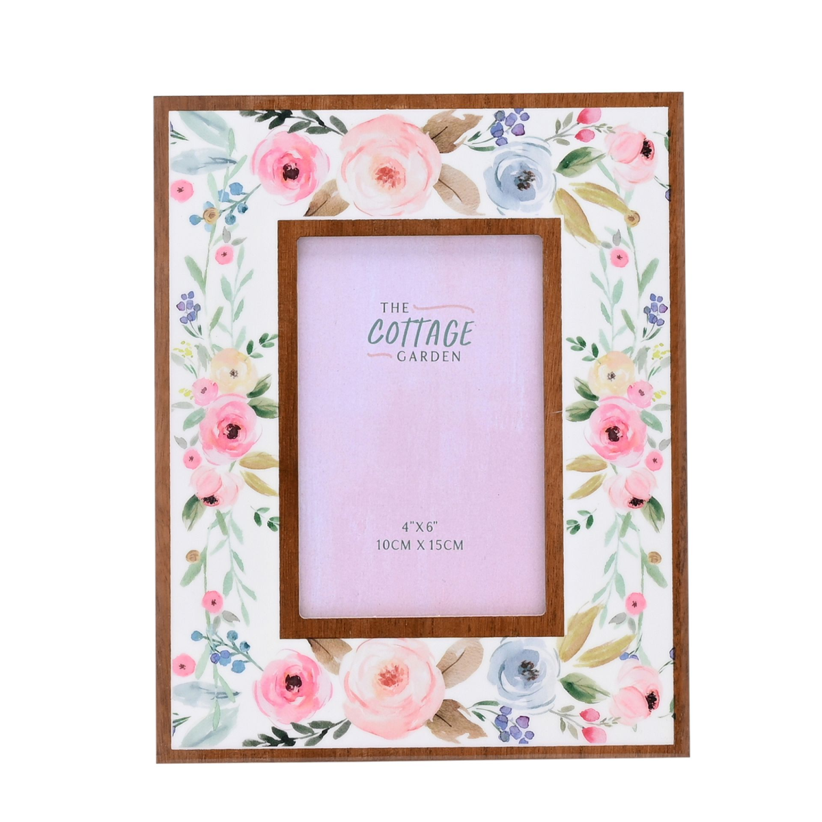 The Cottage Garden Layered Floral Photo Frame - 4" x 6"