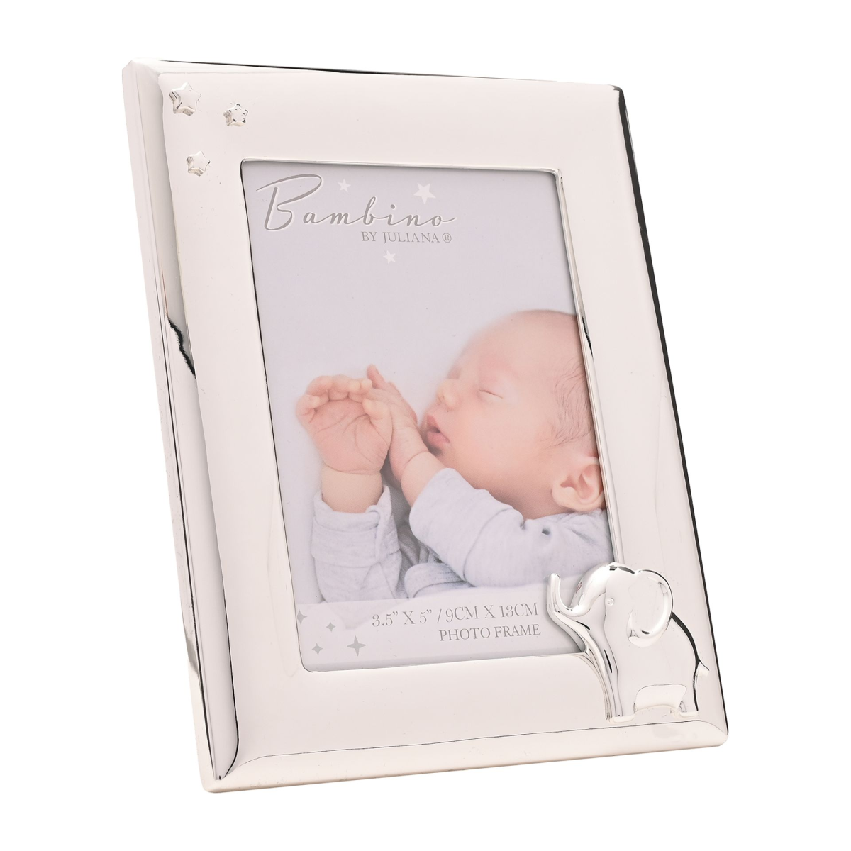 Bambino Silverplated Photo Frame with Elephant 4" x 6"
