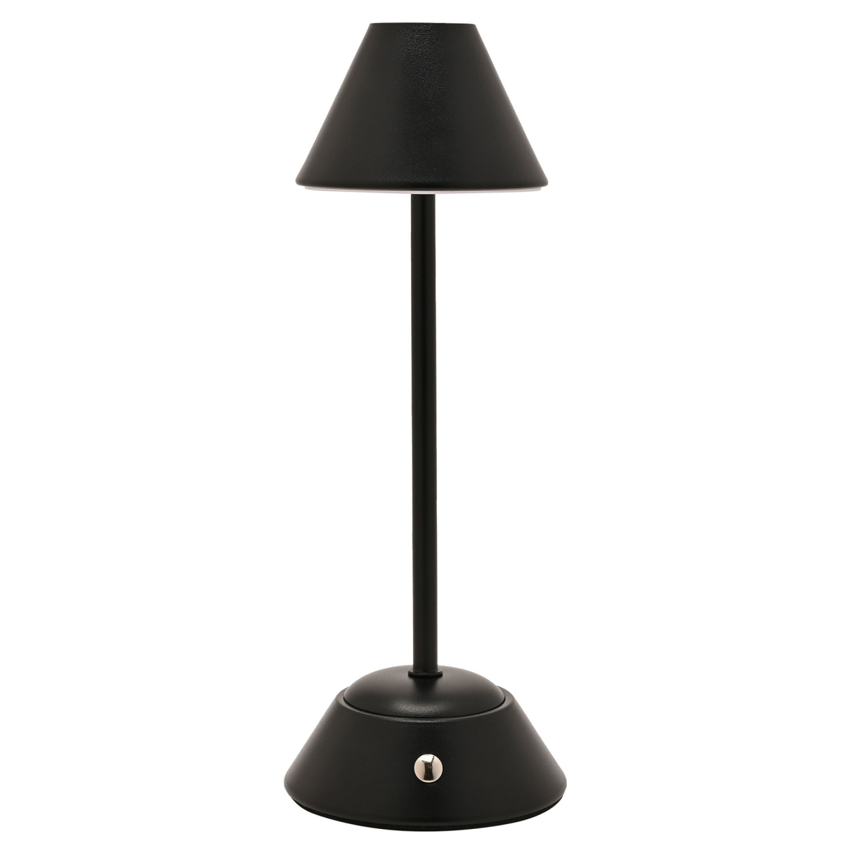 Hestia Matt Black USB LED Touch Table Lamp  - Medium