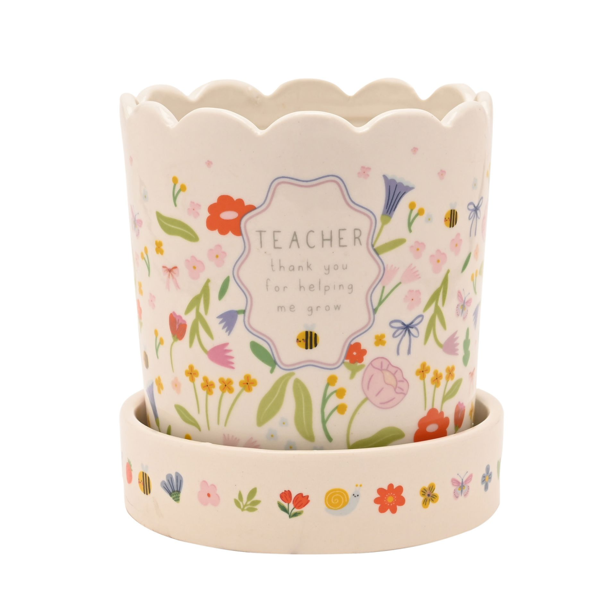Love Life Plant Pot - Thank You Teacher