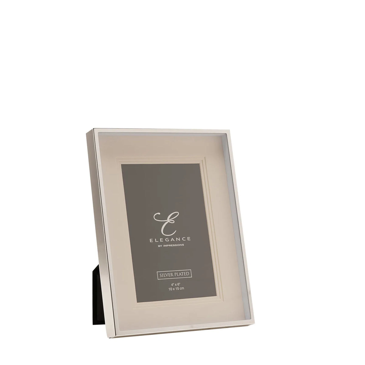 Elegance Silverplated Triple Layer Mount Photo Frame 4" x 6"