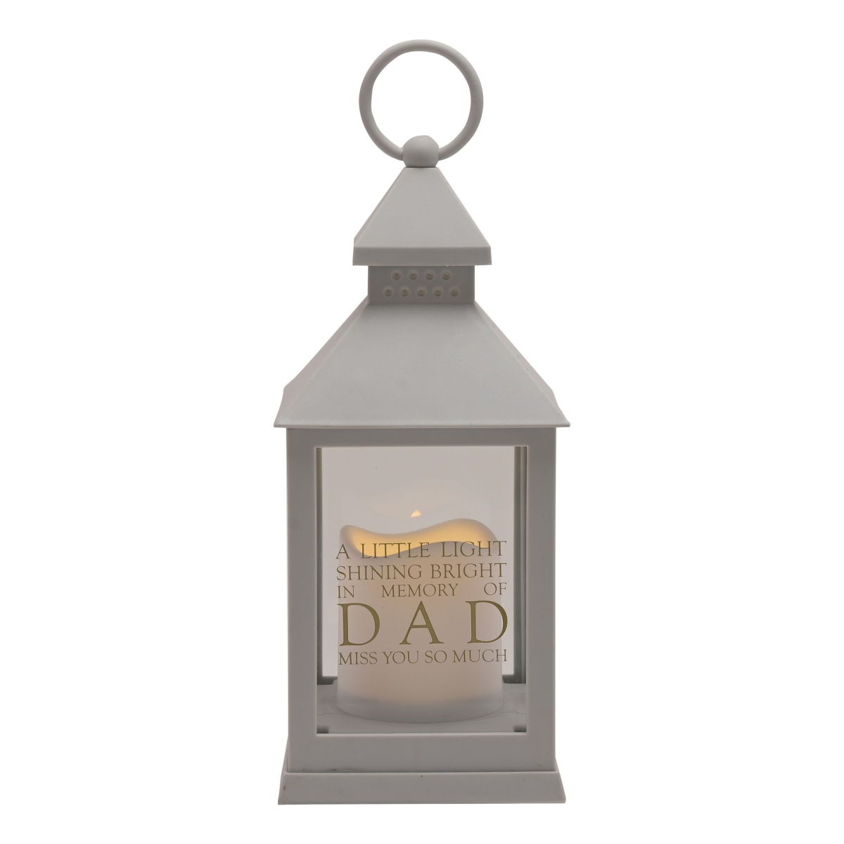 Thoughts of You Graveside Lantern Grey Dad