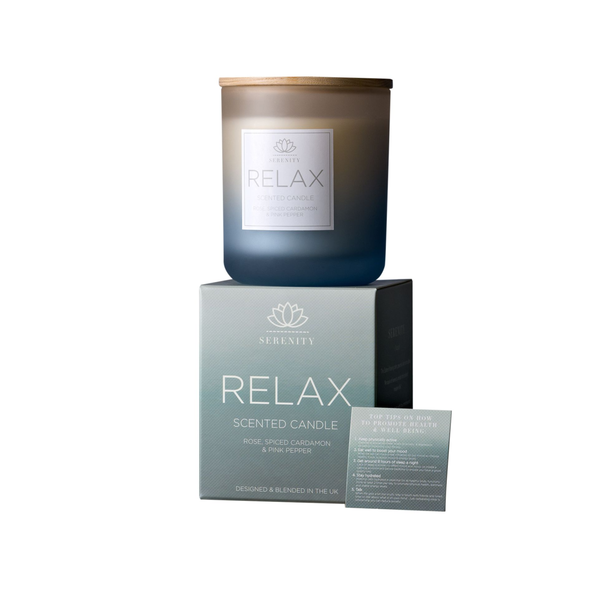 Serenity Relax Candle 270g Rose & Spiced Cardamon
