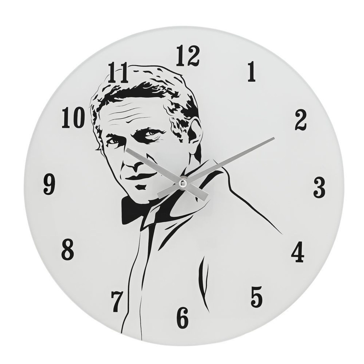 Hometime Iconic Collection Glass Wall Clock 30cm The Cool 60's Film Icon