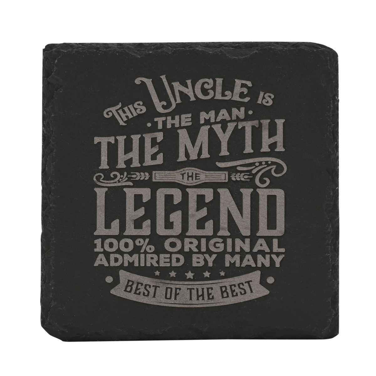 Harvey Makin Legend Slate Coaster - Uncle