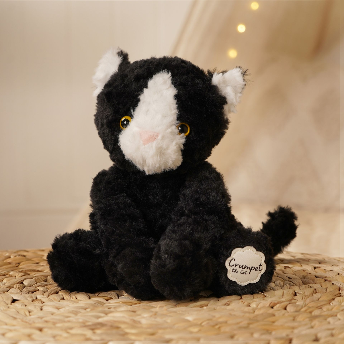 Crumpet The Plush Black and White Cat