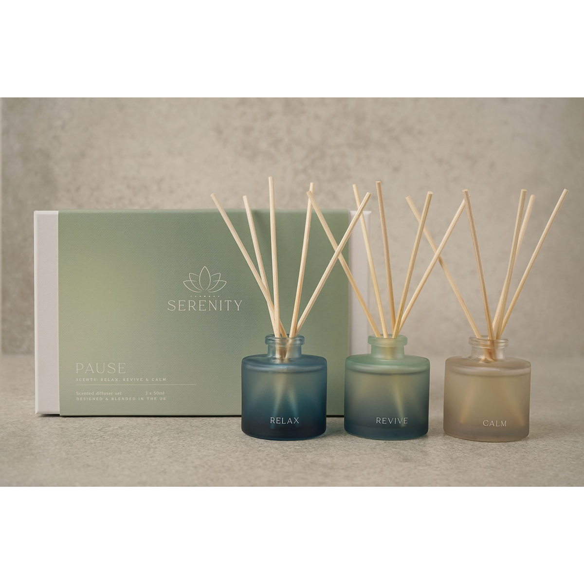 Serenity Pause Set of 3 Diffusers 50ml