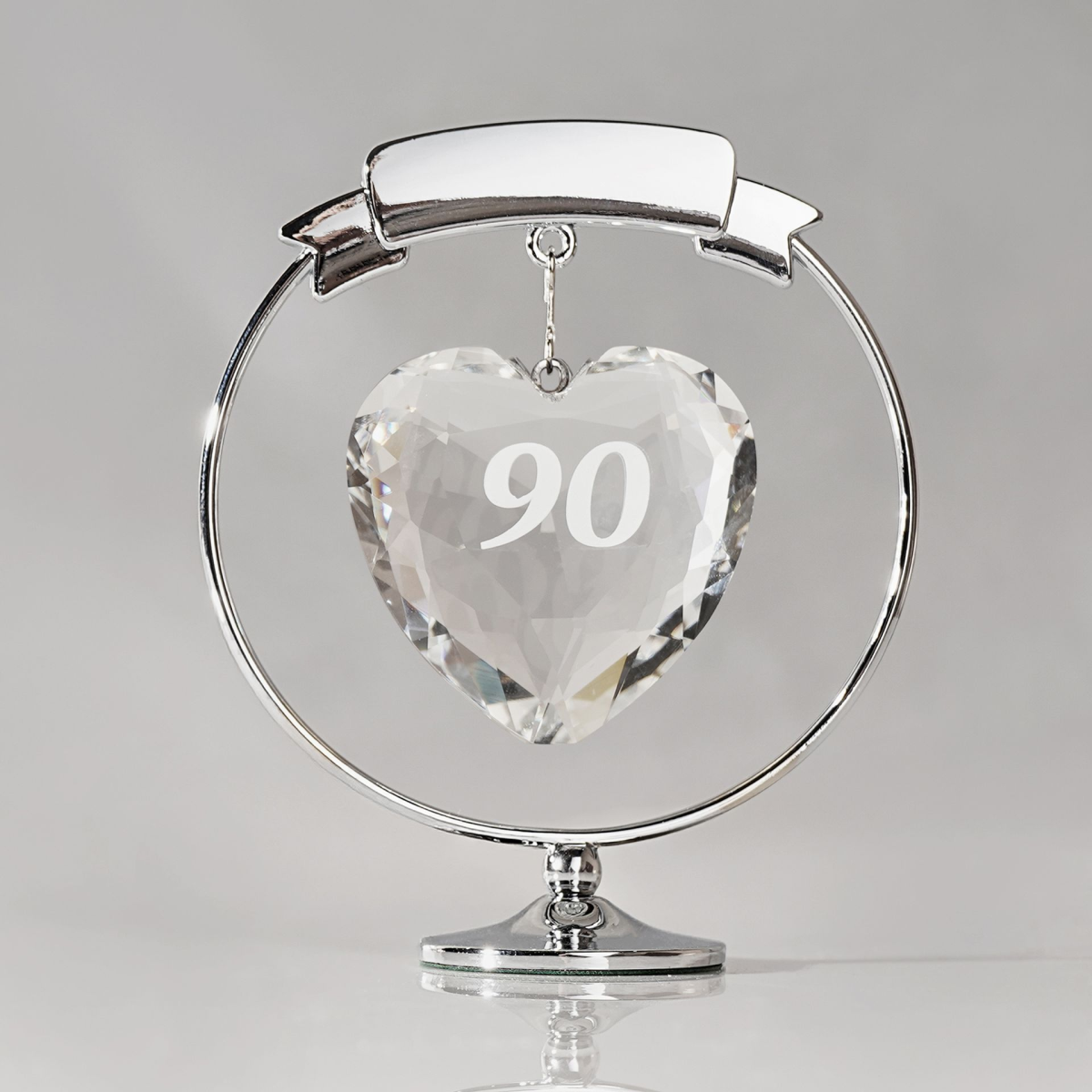 Crystocraft Freestand Crystal Heart  - 90