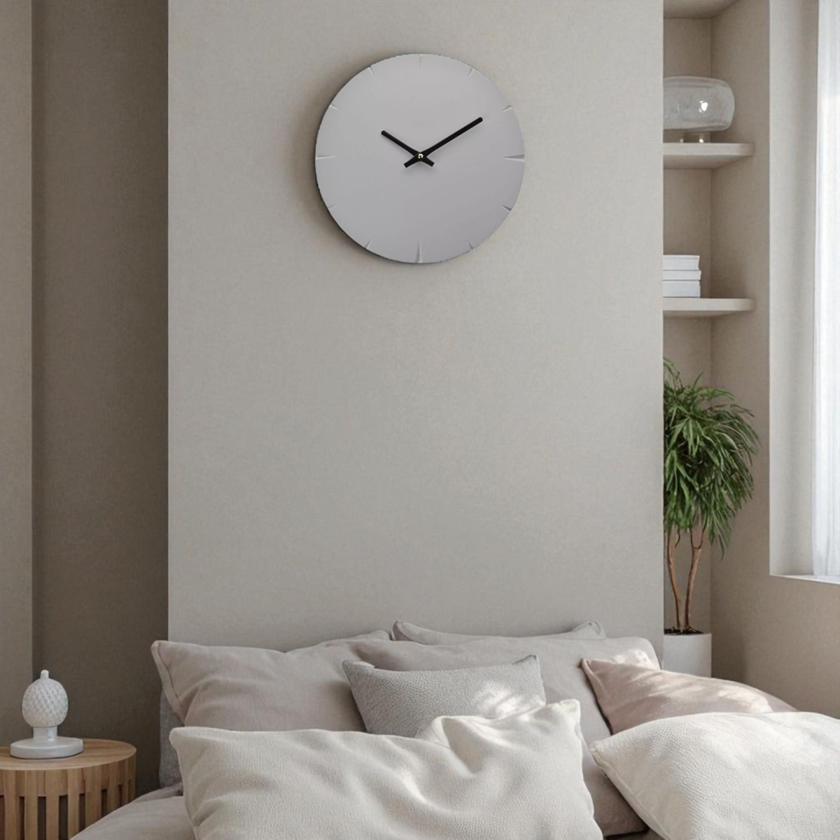 Interval Cement Look Wall Clock - 60cm