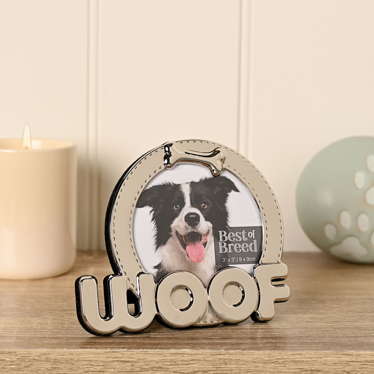 Best of Breed 'Woof' Photo Frame 3" x 3"