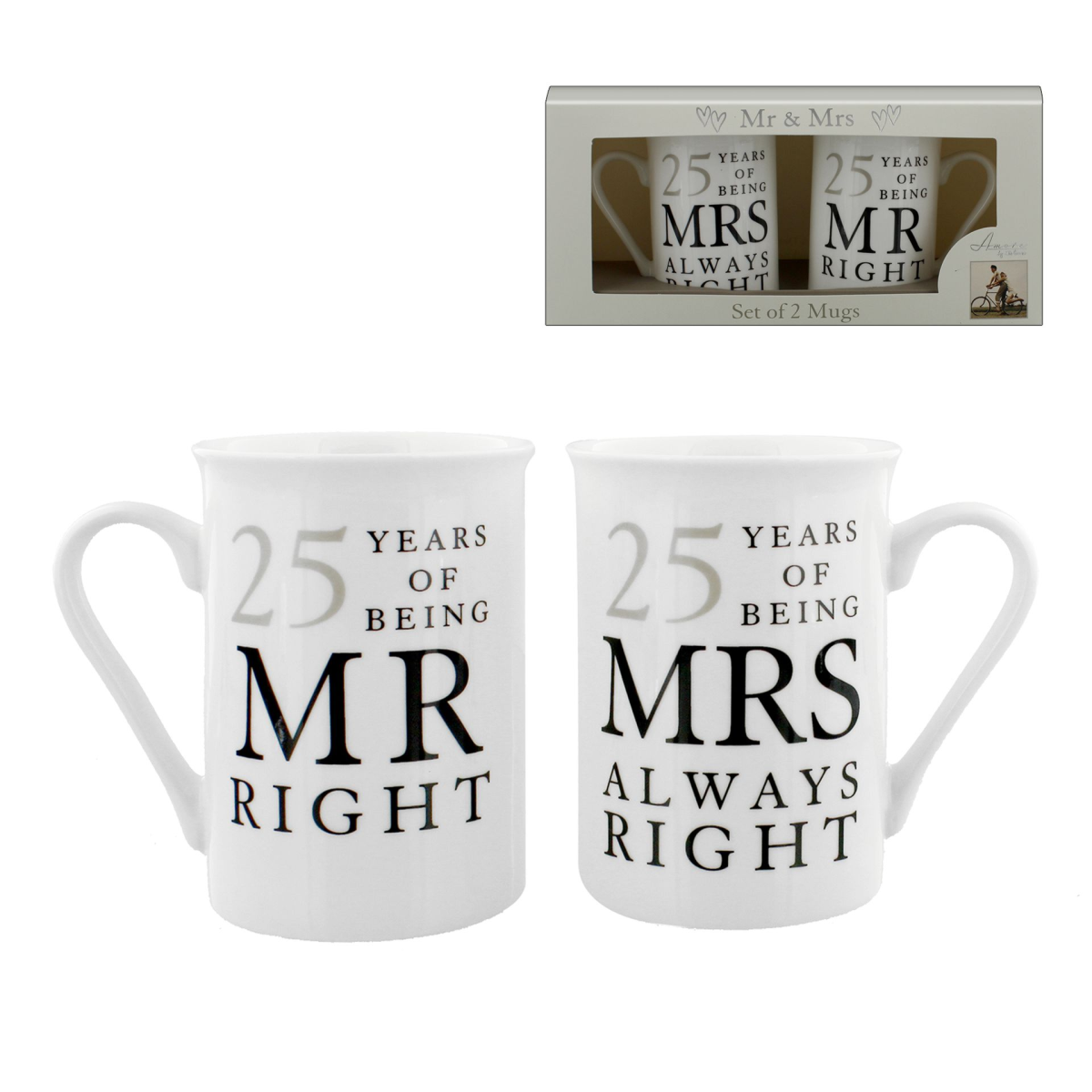 Amore Gift Set - 25 Years Of Mr Right/Mrs Always Right