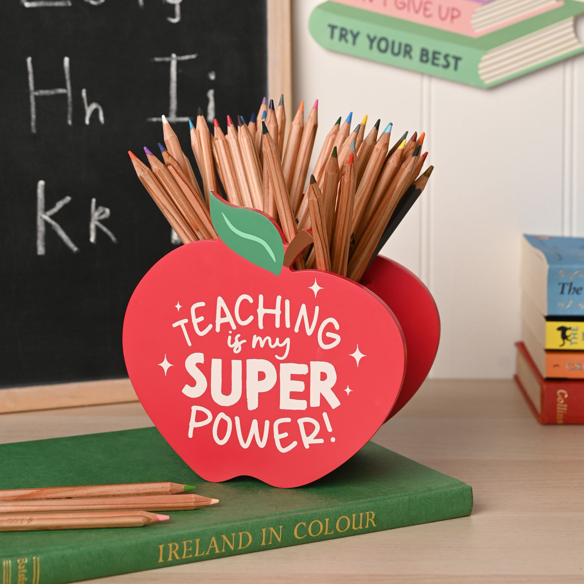School Years Apple Teacher Pen Pot