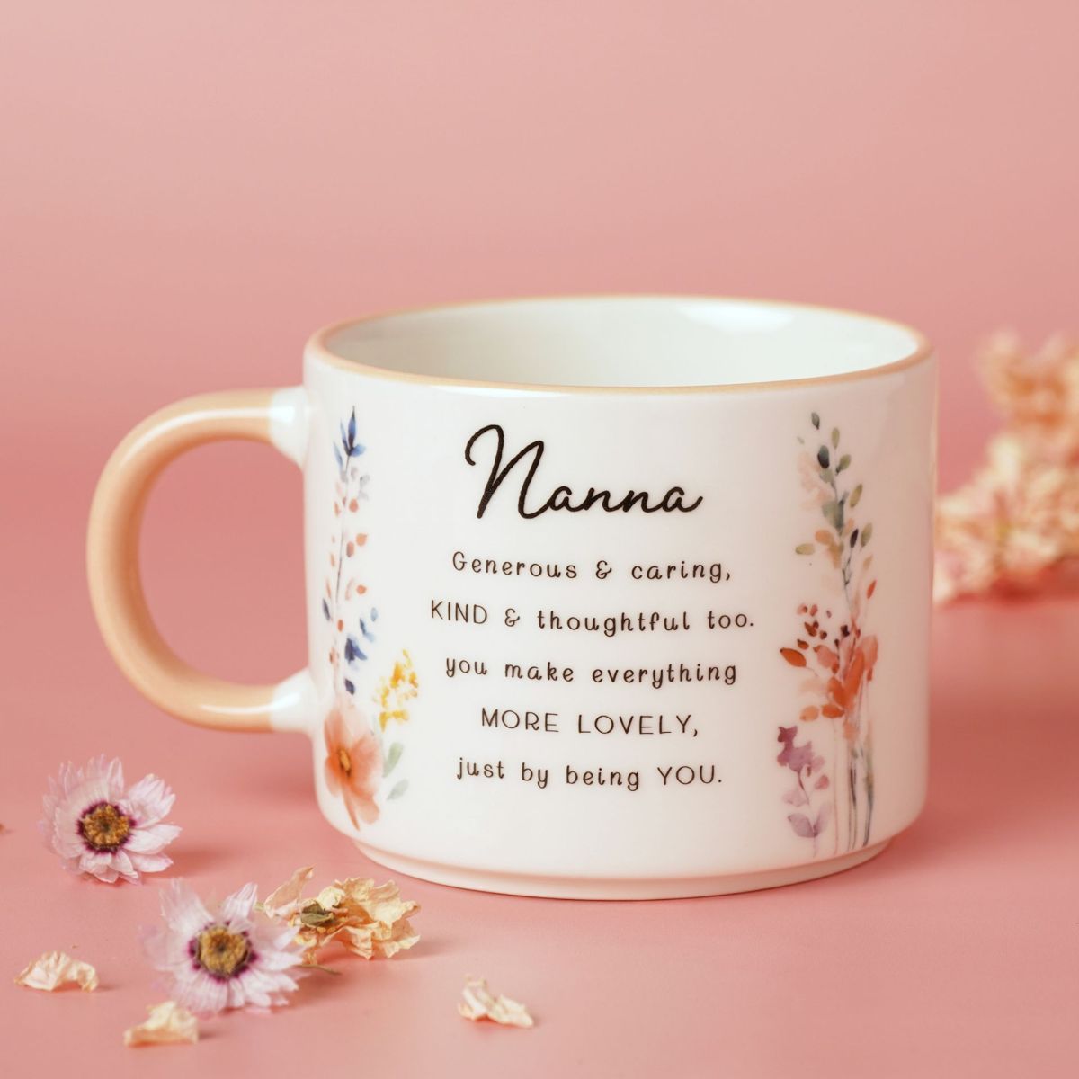 The Cottage Garden Peach Mug - Nanna
