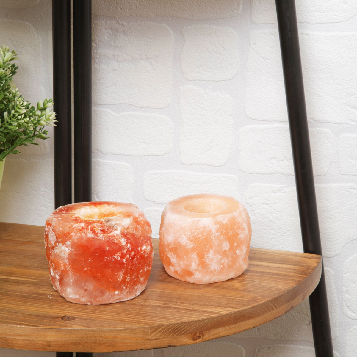 Himalayan Rock Salt Set of 2 Assorted Tealights