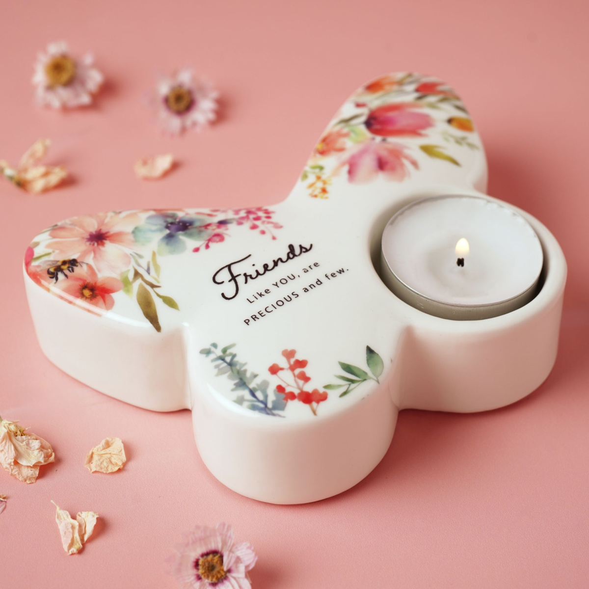 The Cottage Garden Butterfly Tealight Holder - Friends