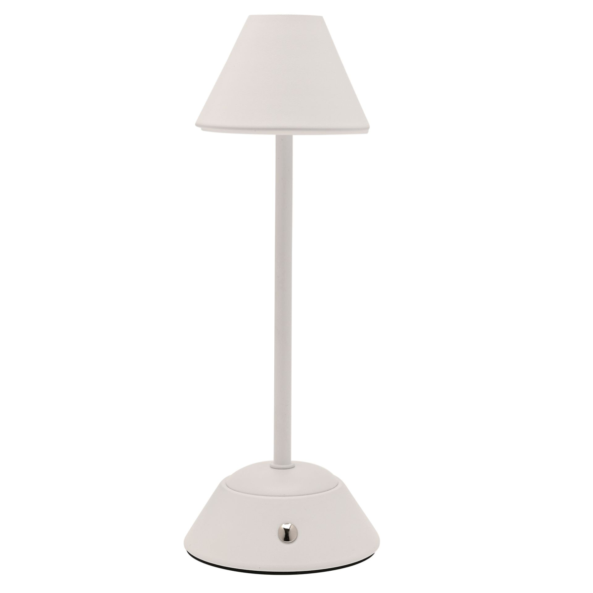 Hestia Matt Putty White USB LED Touch Table Lamp  - Medium