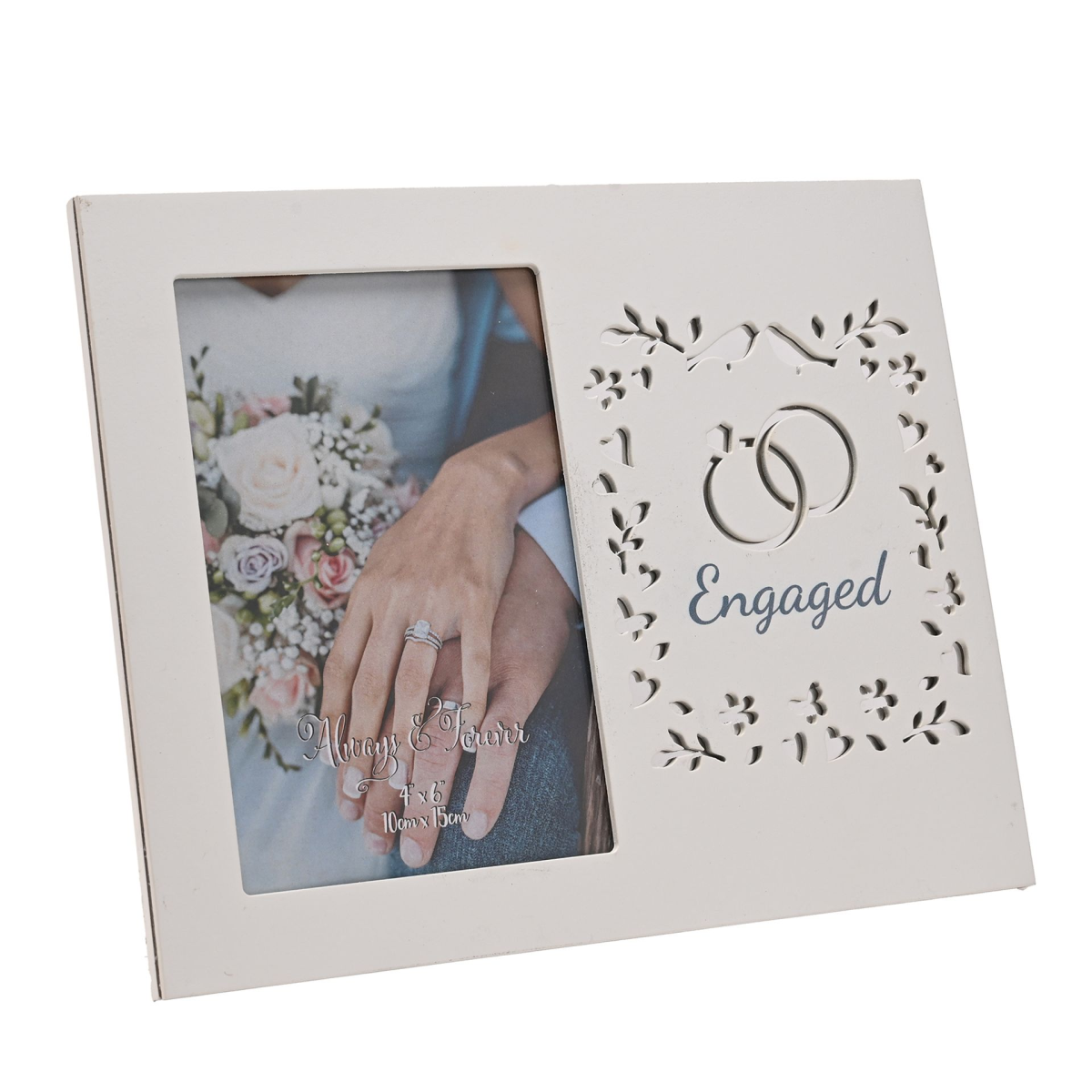 Always & Forever Laser Cut Photo Frame  4 x 6ins - Engaged