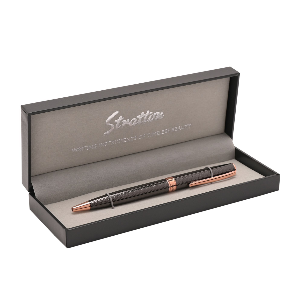 Stratton Ballpoint Pen - Black & Gold