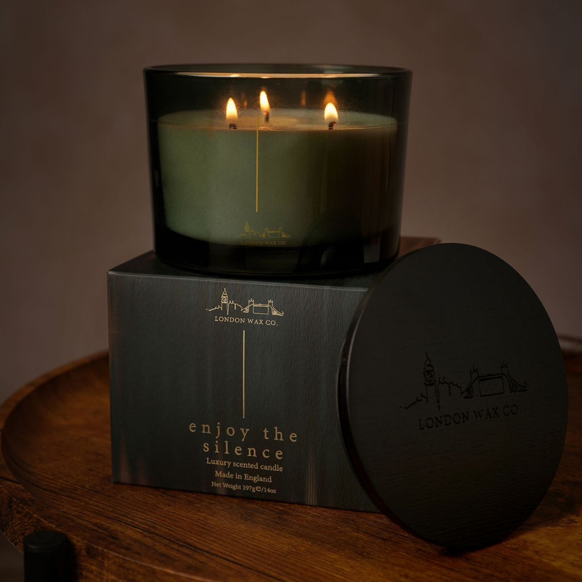 The London Wax Company Enjoy The Silence 3 Wick Candle 397g