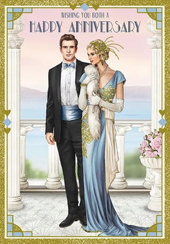 General Anniversary Card - To You Both  Charleston Style 