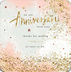 Our Anniversary Card -  Star Confetti 