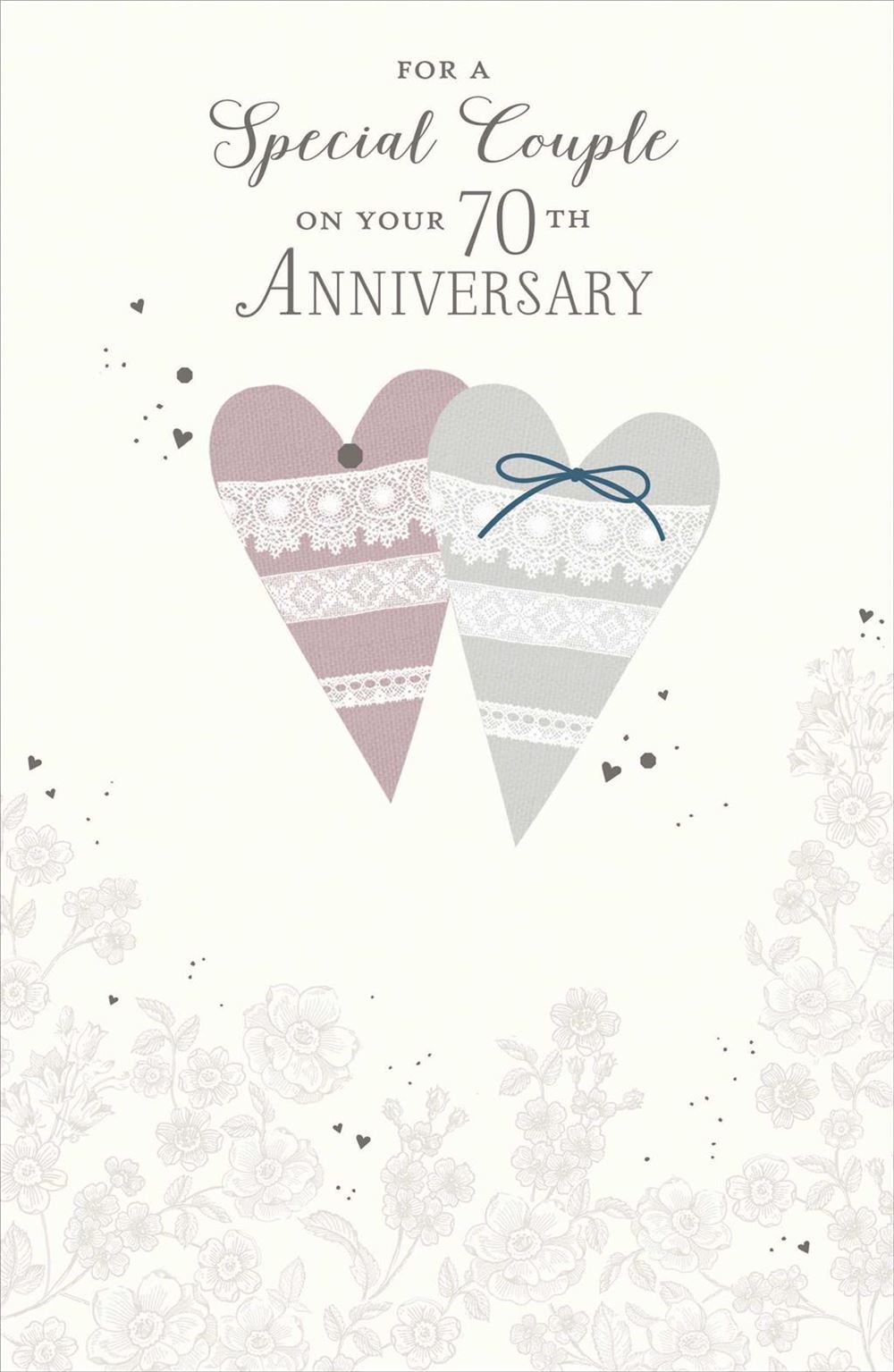 70th Wedding Anniversary Card - Platinum, Strong, And Enduring