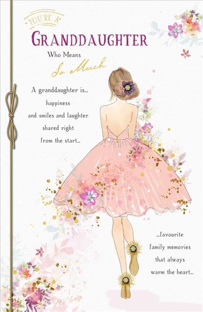 Granddaughter Birthday Card - Elegant And Youthful