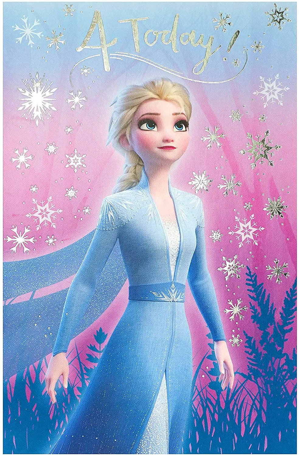 4th Birthday Card - Frozen Elsa 