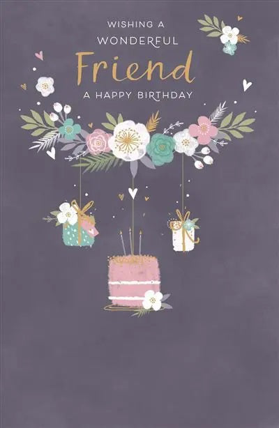 Friend Birthday Card - A Very Pretty Celebration