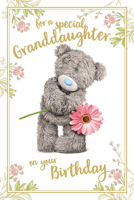 3D Granddaughter Birthday Card - Humbeling Tatty Ted 