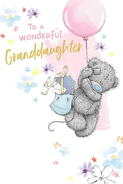 Granddaughter Birthday Card - Me To You - Balloon Flight Delivery