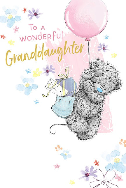Granddaughter Birthday Card - Me To You - Balloon Flight Delivery