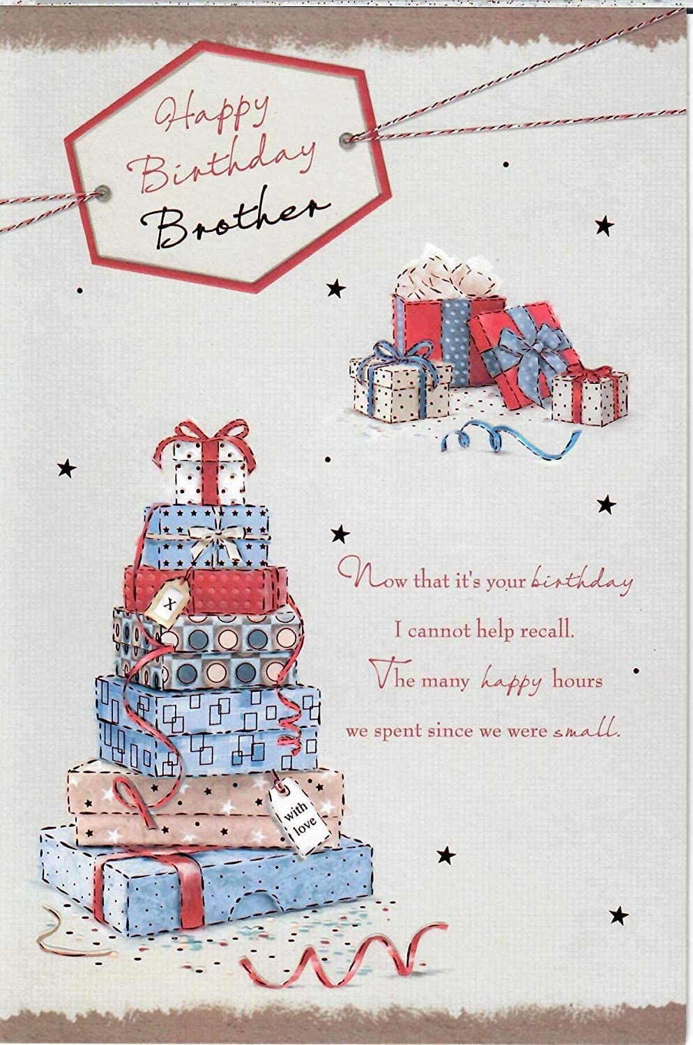 Brother Birthday Card- Time For Presents