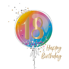 18th Birthday Card - The Beautiful Colours Of Life